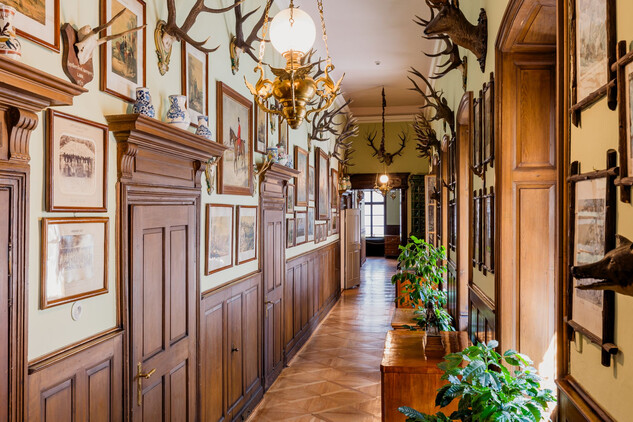 Zámek Slatiňany, lovecká chodba, foto NPÚ, nepodléhá CC