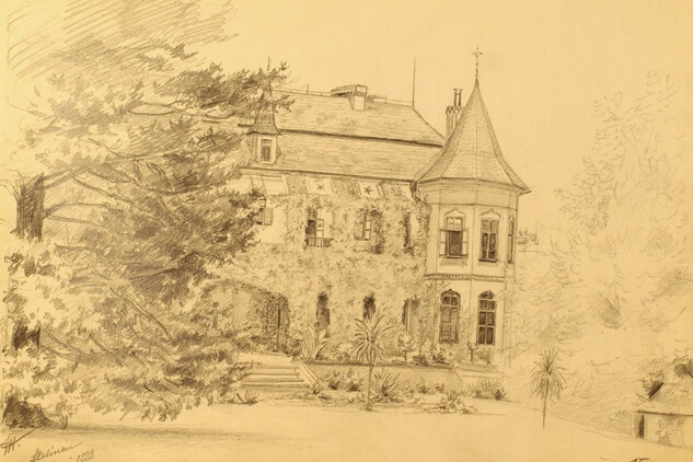 Jižní průčelí, 1888