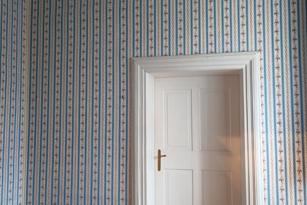 Replika historické tapety v šatně kněžny, nepodléhá CC