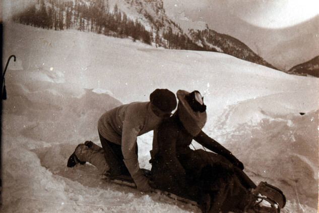 Franz Joseph of Auersperg with his wife Wilhelmine in St Moritz, 1901